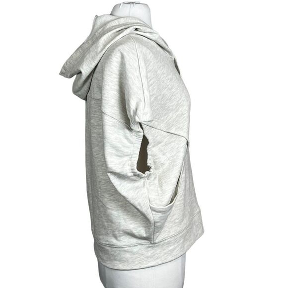 ANTHROPOLOGIE JANE & Delancey Slouchy Oversized French Terry Hoody Vest NWT - Picture 2 of 5